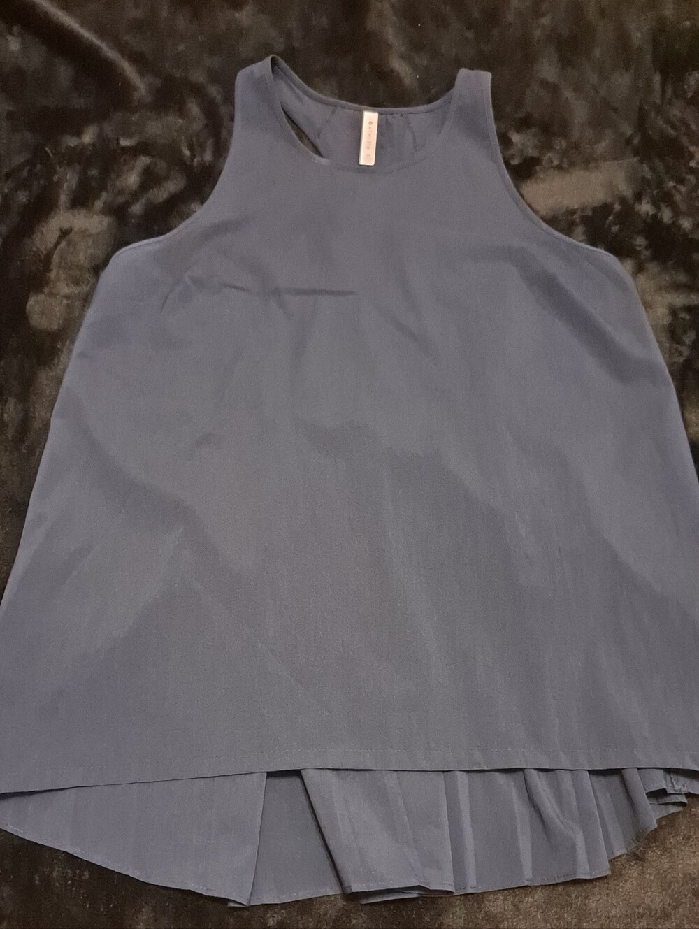 Athleta Sleeveless Pleated-Back Women's Top in Slate Blue Sz XS
